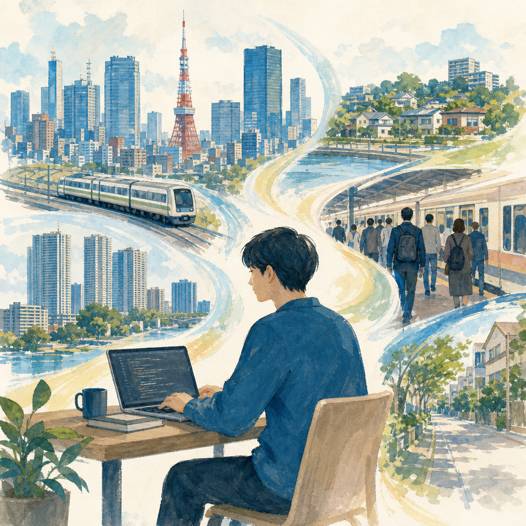 東京・一都三県のフリーランスエンジニアと移動負担